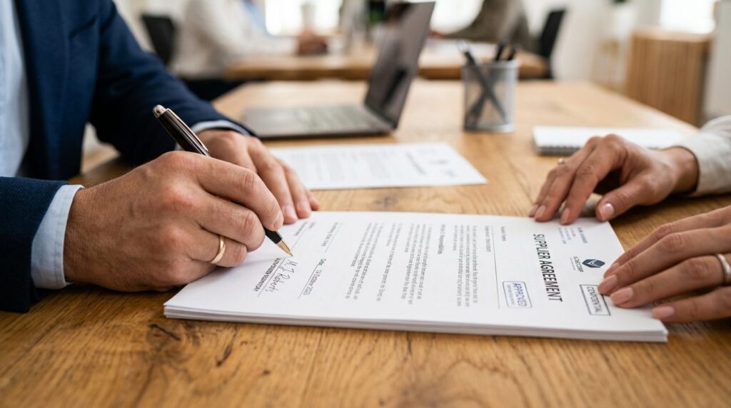 Photorealistic stock image, 16:9 format: Close-up of hands s